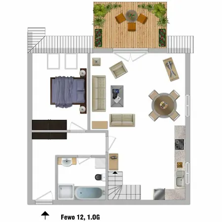 Apartamento Im Reetdachhaus_ D *